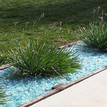 Aqua Landscape Glass (Medium ½ inch - ¾ inch)
