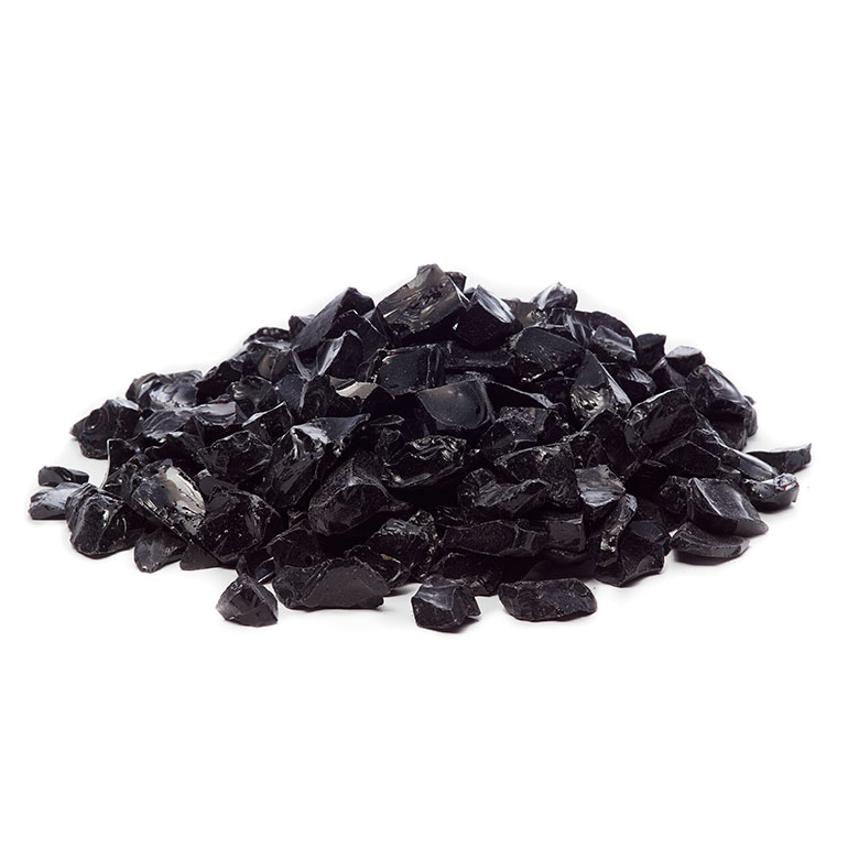 picture of black fire glass