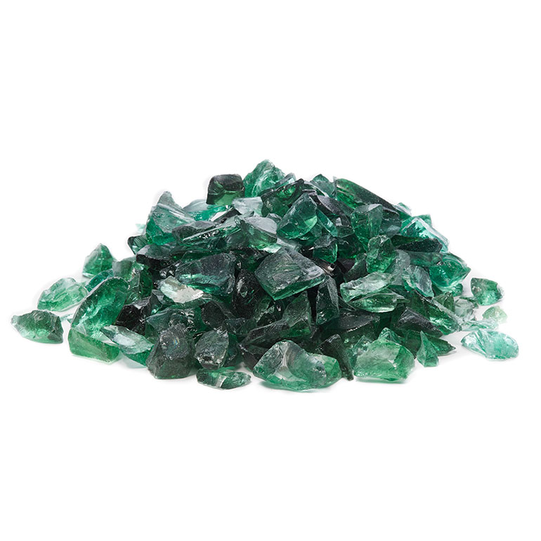 picture of green fire glass