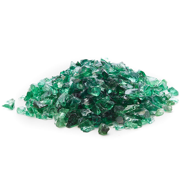 picture of small green fire glass