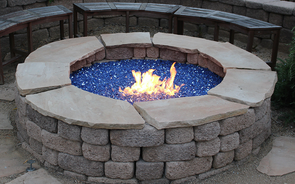 Discover In Ground Fire Pit Ideas Exotic Pebbles And Glass