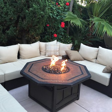 Outdoor Fire Pit - Black Fire Glass (Small ¼ inch - ½ inch)