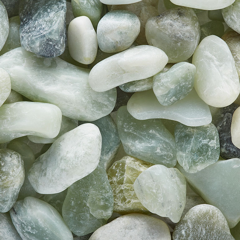 Polished Jade landscape Pebbles