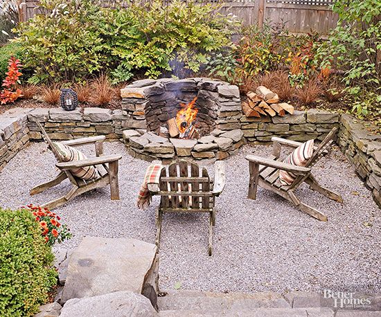 backyard design ideas with fire pit