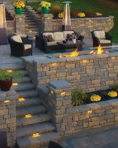 outdoor fireplace designs