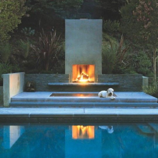 outdoor fireplace designs