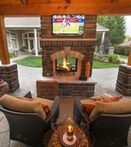 outdoor fireplace designs