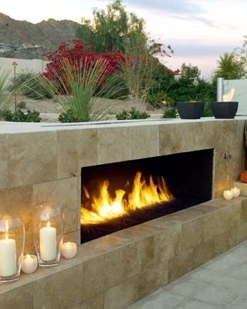 marble, fireplace, candles