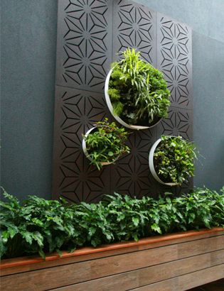 garden screen planter